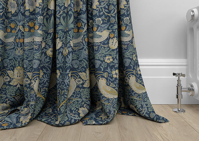 William Morris Strawberry Thief, Woad - Made to Measure Curtains - Image 6